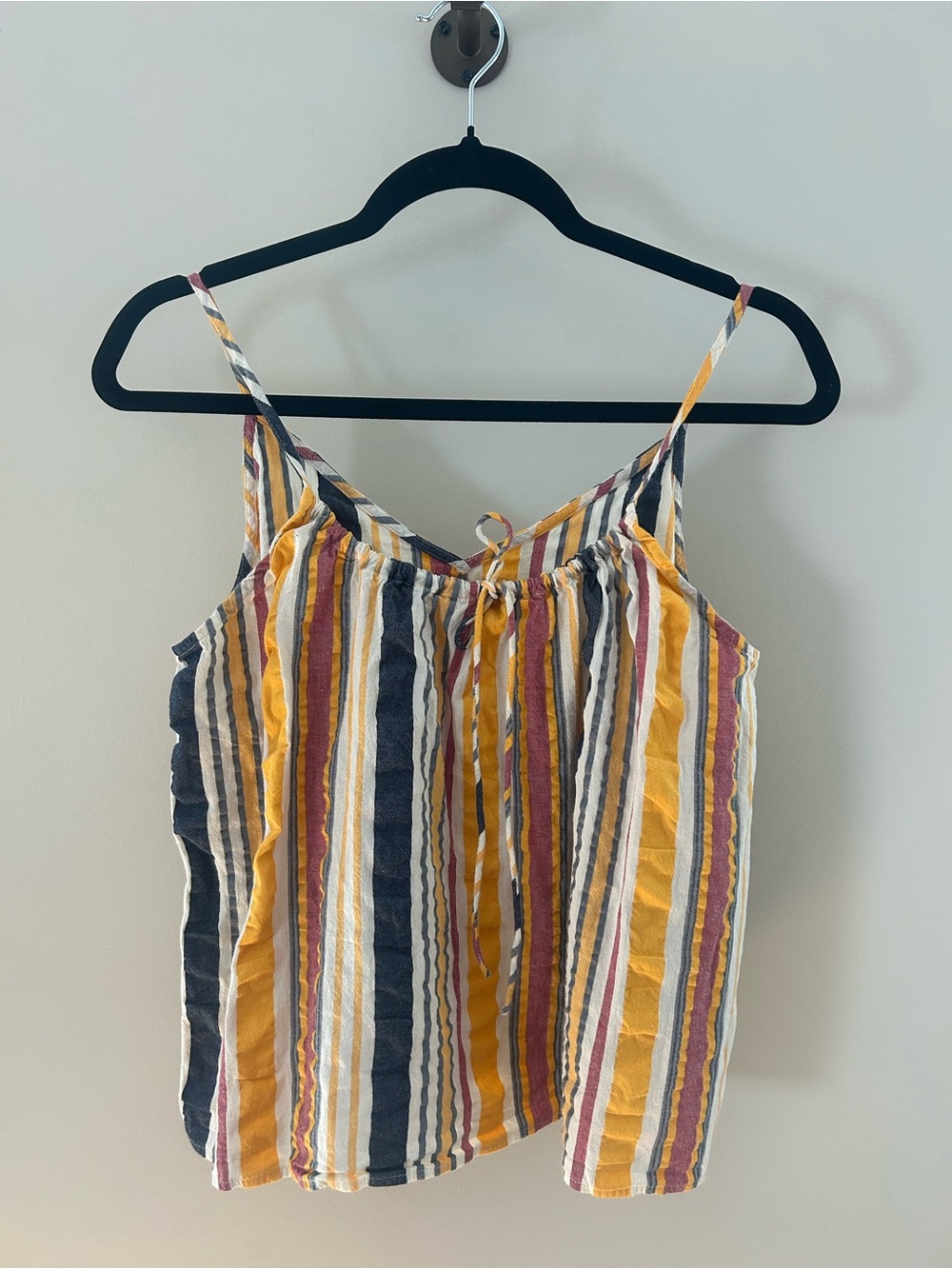 LOFT Striped seersucker Tank Top